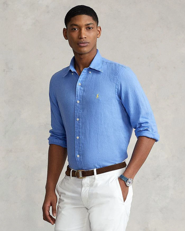 商品Ralph Lauren|Classic Fit Linen Button Down Shirt,价格¥621,第1张图片