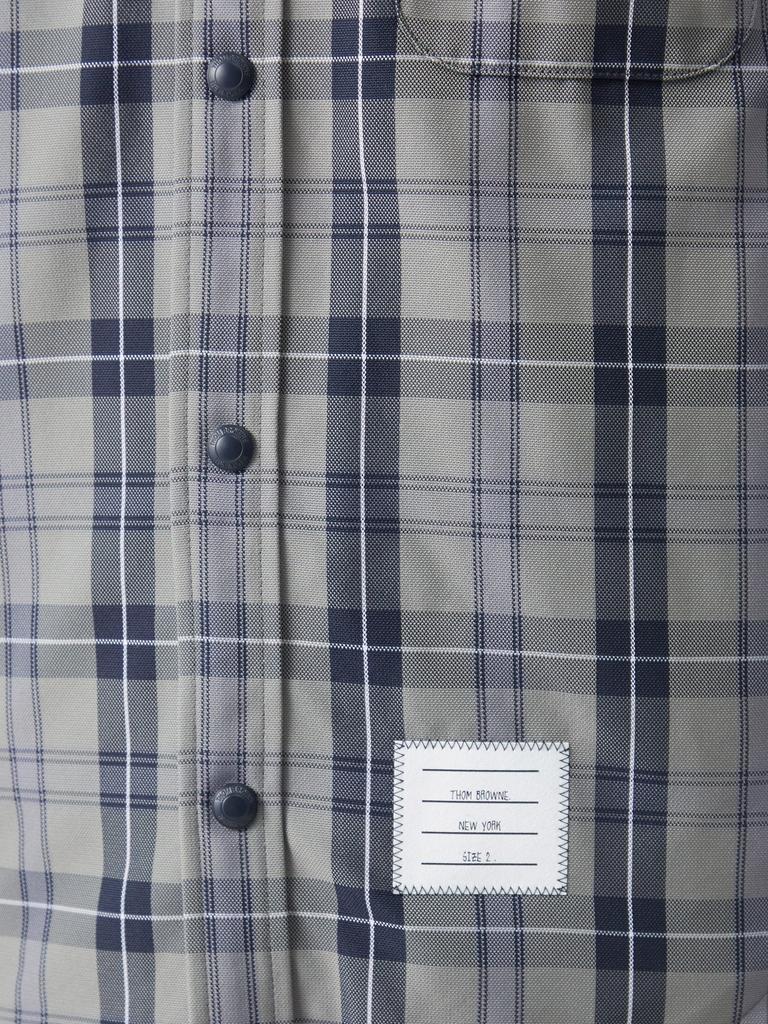 商品Thom Browne|Logo-patch checked cotton overshirt,价格¥17977,第6张图片详细描述