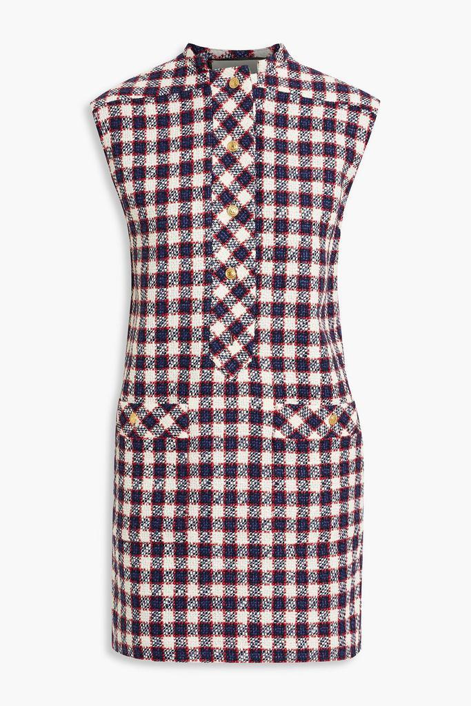 商品Gucci|Checked wool-blend tweed mini dress,价格¥9834,第1张图片