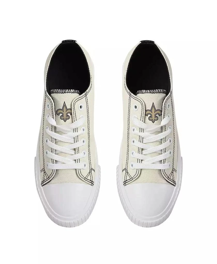 商品FOCO|Women's Cream New Orleans Saints Low Top Canvas Shoes,价格¥447,第1张图片