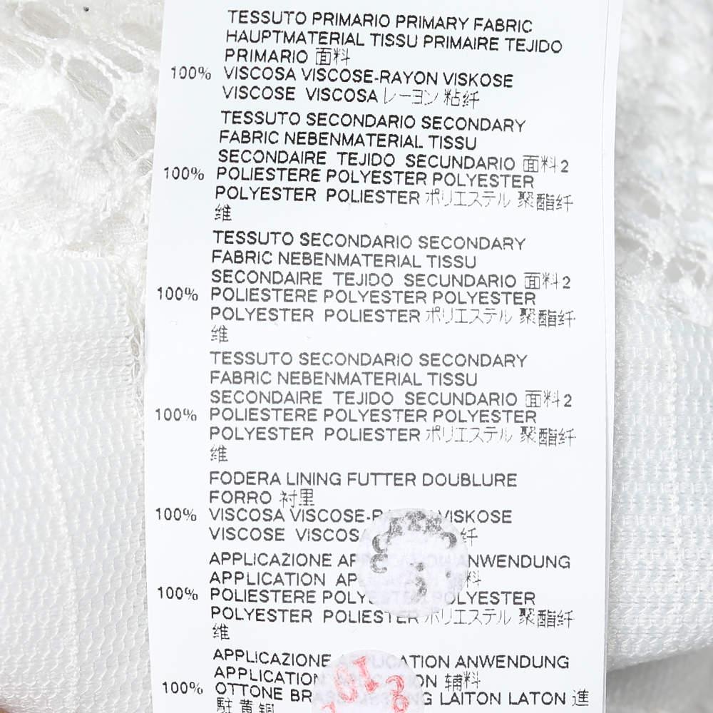 Just Cavalli White Lace Overlay Ruffle Tiered Skirt S商品第6张图片规格展示