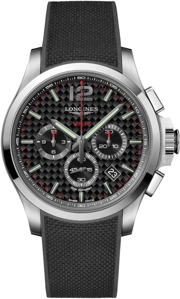商品Longines|Conquest Chronograph Quartz Black Dial Men's Watch L3.727.4.66.9,价格¥8262,第1张图片