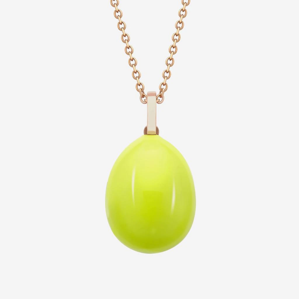 商品FABERGE|Fabergé Essence 18K Rose Gold and Neon Yellow Lacquer Pendant 1818FP3112/1P,价格¥13684,第1张图片