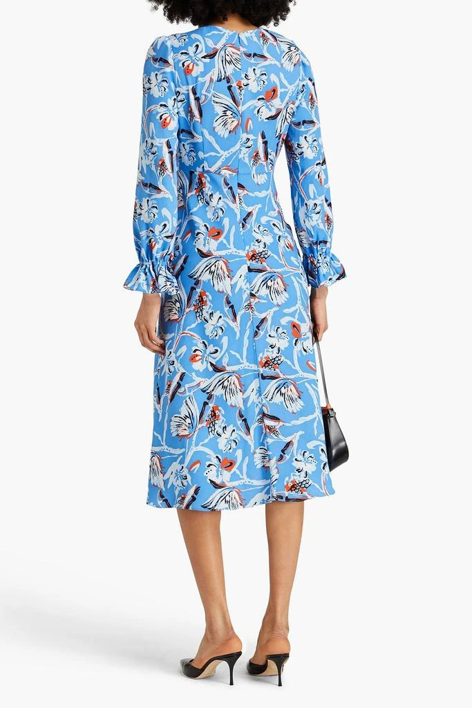 商品Diane von Furstenberg|Anaba twisted floral-print crepe midi dress,价格¥1606,第3张图片详细描述