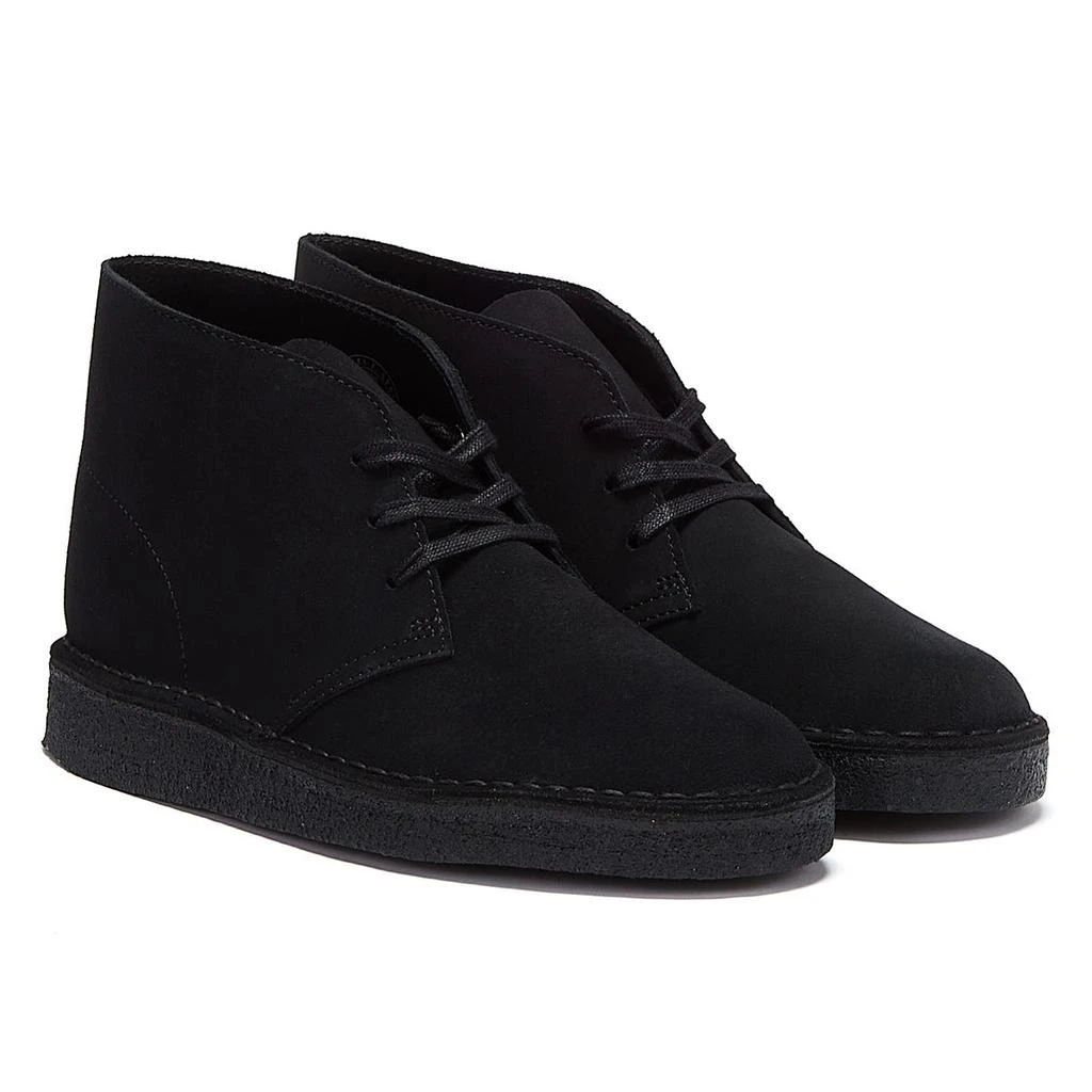 商品Clarks|Clarks Desert Coal Suede Mens Black Boots,价格¥816,第1张图片