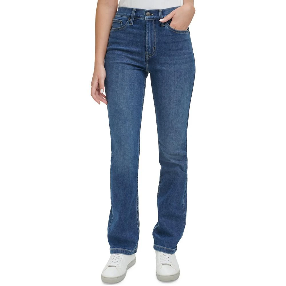 商品Calvin Klein|Women's High-Rise Whisper Soft Bootcut Jeans,价格¥241,第1张图片