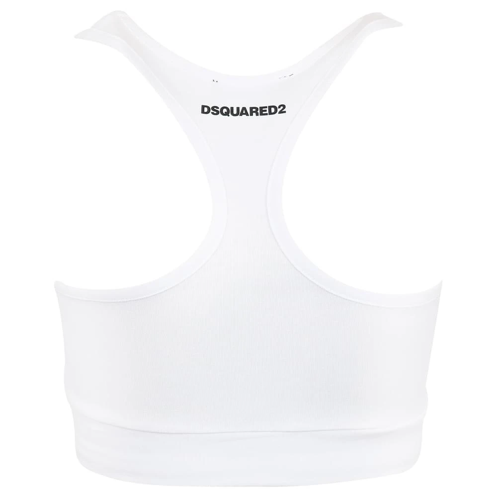 商品DSQUARED2|White Logo Crop Top,价格¥253,第4张图片详细描述