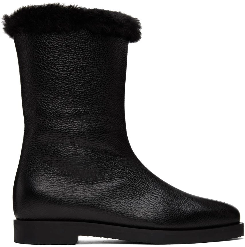 商品Totême|Black 'The Off-Duty' Boots,价格¥7233,第1张图片