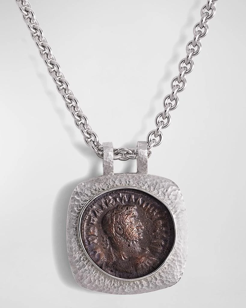 商品Jorge Adeler|Men's 18K White Gold Reversible Victory Coin Pendant,价格¥38432,第1张图片