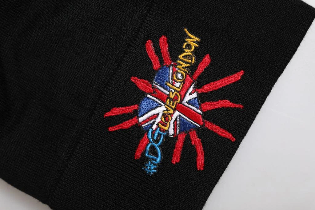 商品Dolce & Gabbana|Dolce & Gabbana Black #DGLOVESLONDON Knitted Beanie Hat,价格¥3028,第4张图片详细描述