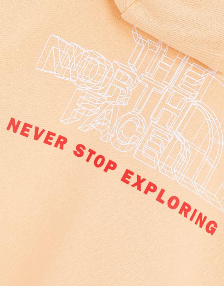 The North Face Coordinates hoodie in orange商品第4张图片规格展示