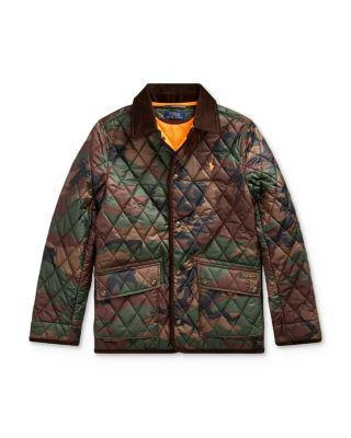 商品Ralph Lauren|Boys' Camo Quilted Coat - Big Kid,价格¥561,第1张图片详细描述