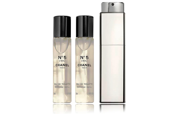 商品[国内直发] Chanel|香奈儿 N5 五号香水系列限量淡香水便携手袋装 3*20ml,价格¥1502,第1张图片