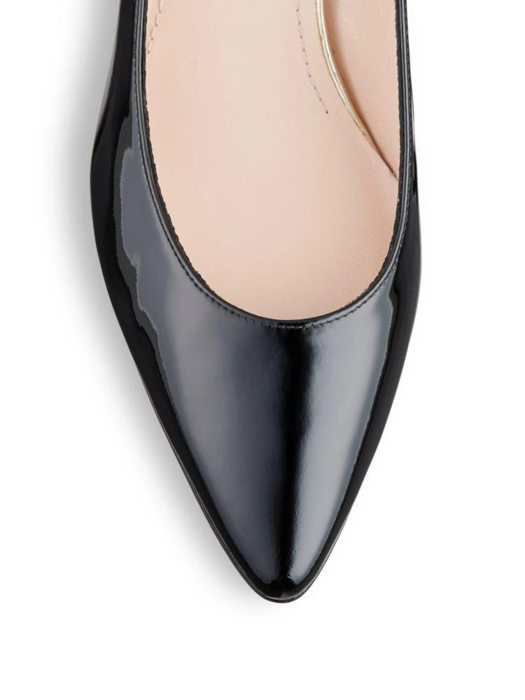 商品Stuart Weitzman|Nuevo Saffiano Patent Leather Wedge Pumps,价格¥710,第3张图片详细描述