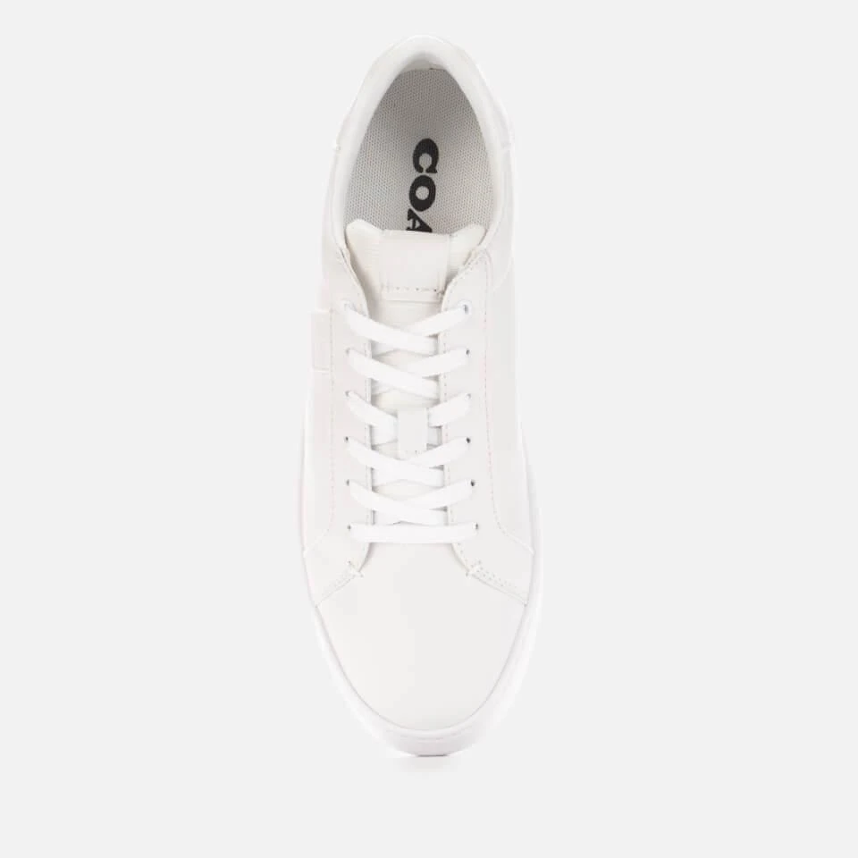 商品Coach|COACH MEN'S LOWLINE LEATHER LOW TOP TRAINERS - OPTIC WHITE,价格¥631,第3张图片详细描述