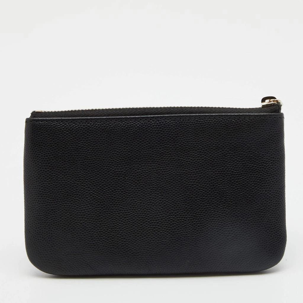 商品[二手商品] Chanel|Chanel Black Caviar Leather Deauville Studded Zip Case,价格¥3194,第4张图片详细描述