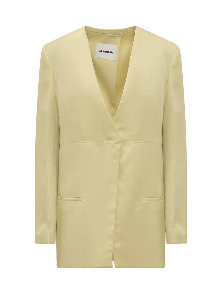 商品Jil Sander|Jil Sander V-Neck Single-Breasted Tailored Blazer,价格¥7735,第1张图片