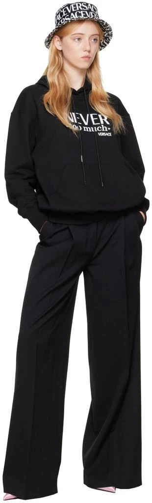 商品Versace|Black Pleated Trousers,价格¥3834,第4张图片详细描述