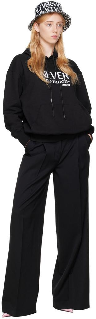 商品Versace|Black Pleated Trousers,价格¥11615,第6张图片详细描述