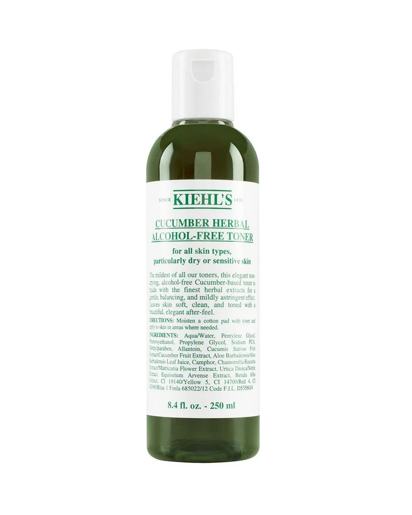 商品Kiehl's|黄瓜植物爽肤水 (小黄瓜水) 250ml,价格¥188,第1张图片详细描述