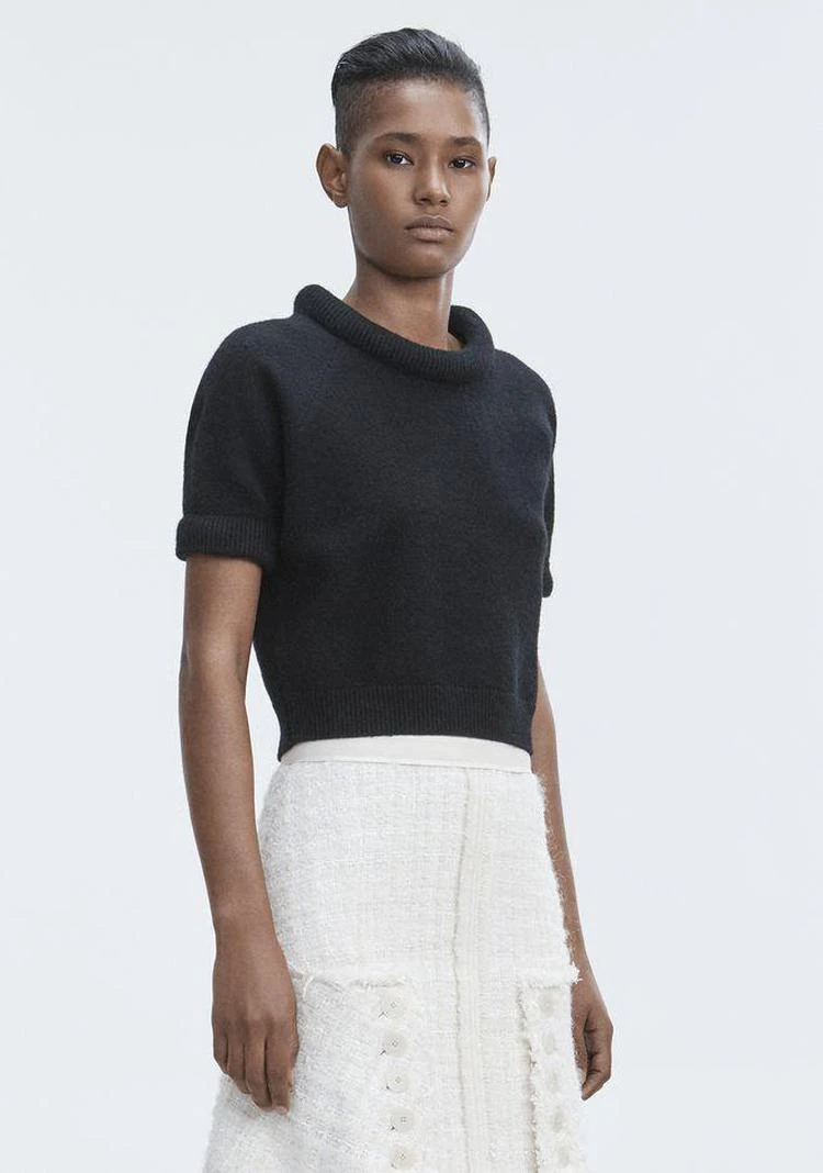 商品Alexander Wang|BOILED WOOL SHORT SLEEVE SWEATER,价格¥889,第5张图片详细描述