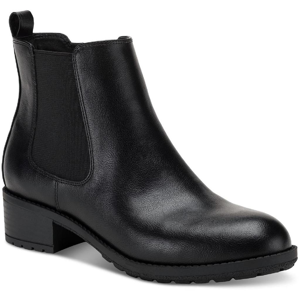 Style & Co. Womens Gladyy Faux Leather Round Toe Chelsea Boots商品第1张图片规格展示