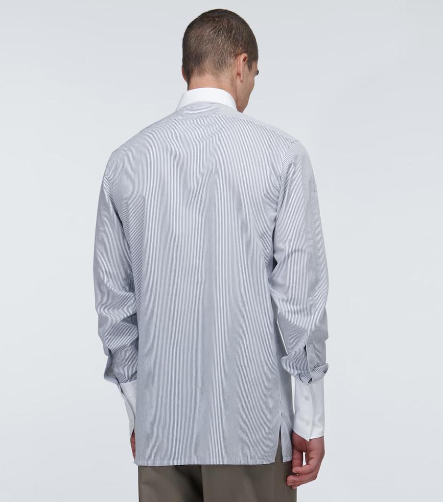 商品MAISON MARGIELA|条纹拼接棉质长袖衬衫,价格¥1890,第6张图片详细描述