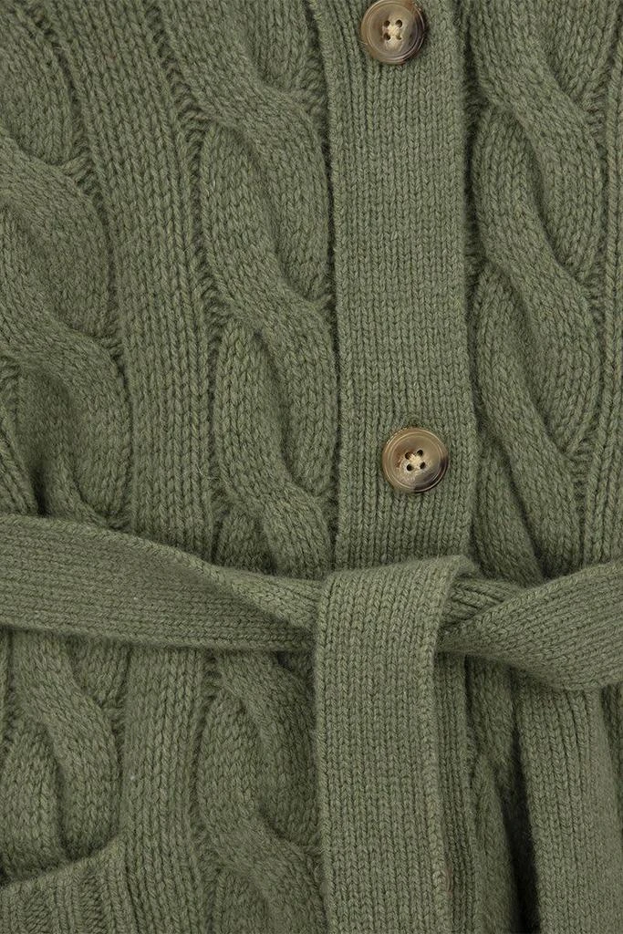 商品Ralph Lauren|POLO RALPH LAUREN Cable-knit cardigan with belt,价格¥3487,第4张图片详细描述