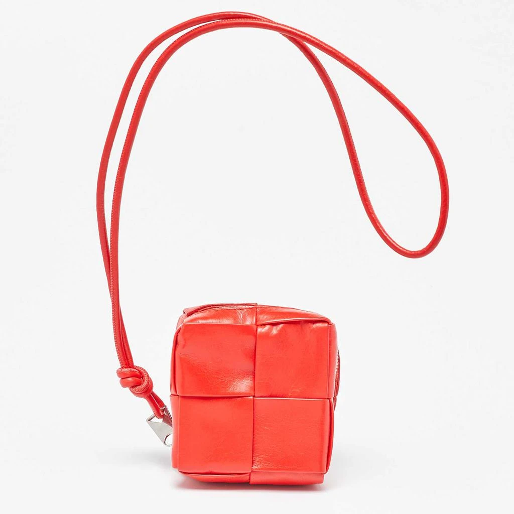 商品[二手商品] Bottega Veneta|Bottega Veneta Red Leather Zip Coin Purse,价格¥3183,第1张图片