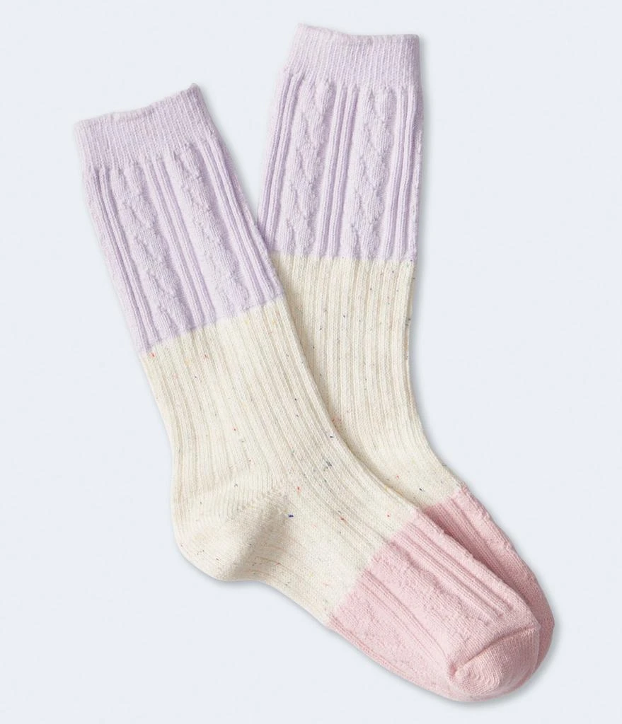 商品Aeropostale|Aeropostale Women's Colorblock Crew Socks,价格¥24,第1张图片