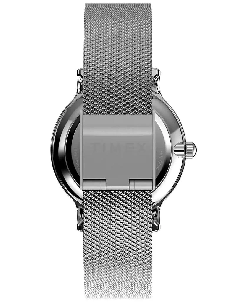 商品Timex|Women's Analog Silver-Tone Stainless Steel Watch, 31mm,价格¥887,第4张图片详细描述