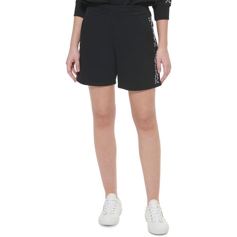 商品Calvin Klein|Women's Logo-Graphic Elastic-Waist Pull-On Shorts,价格¥315,第1张图片