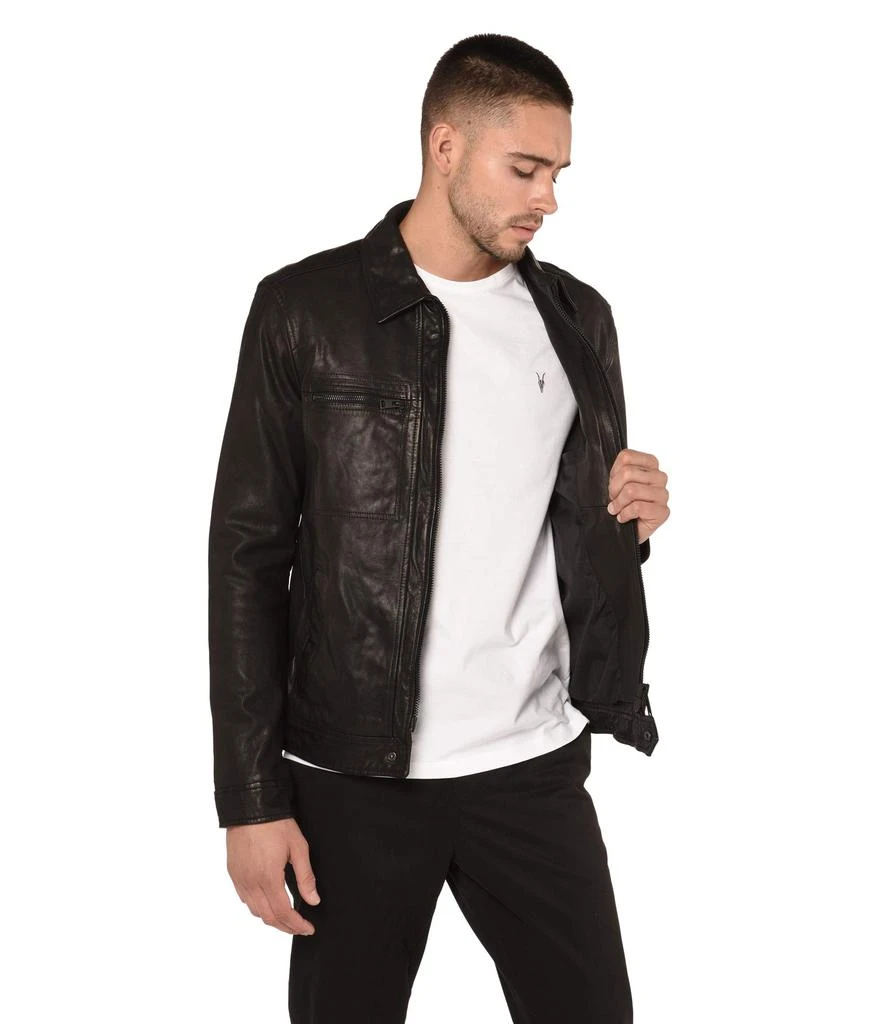 商品ALL SAINTS|男式 黑色皮质夹克,价格¥3231,第5张图片详细描述