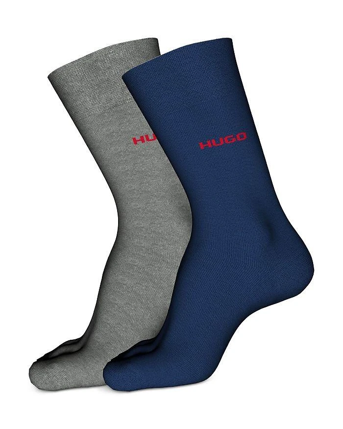 商品Hugo Boss|Cotton Blend Logo Sport Socks, Pack of 2,价格¥105,第1张图片