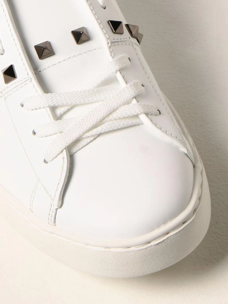 商品Valentino|Valentino Garavani Rockstud Untitled leather sneakers,价格¥6446,第4张图片详细描述
