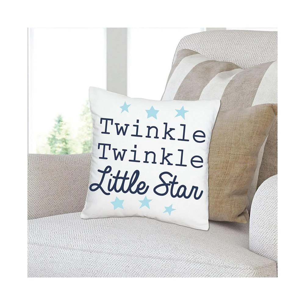 商品Big Dot of Happiness|Twinkle Twinkle - Decor Cushion Case Throw Pillow Cover - 16 x 16 In,价格¥157,第3张图片详细描述