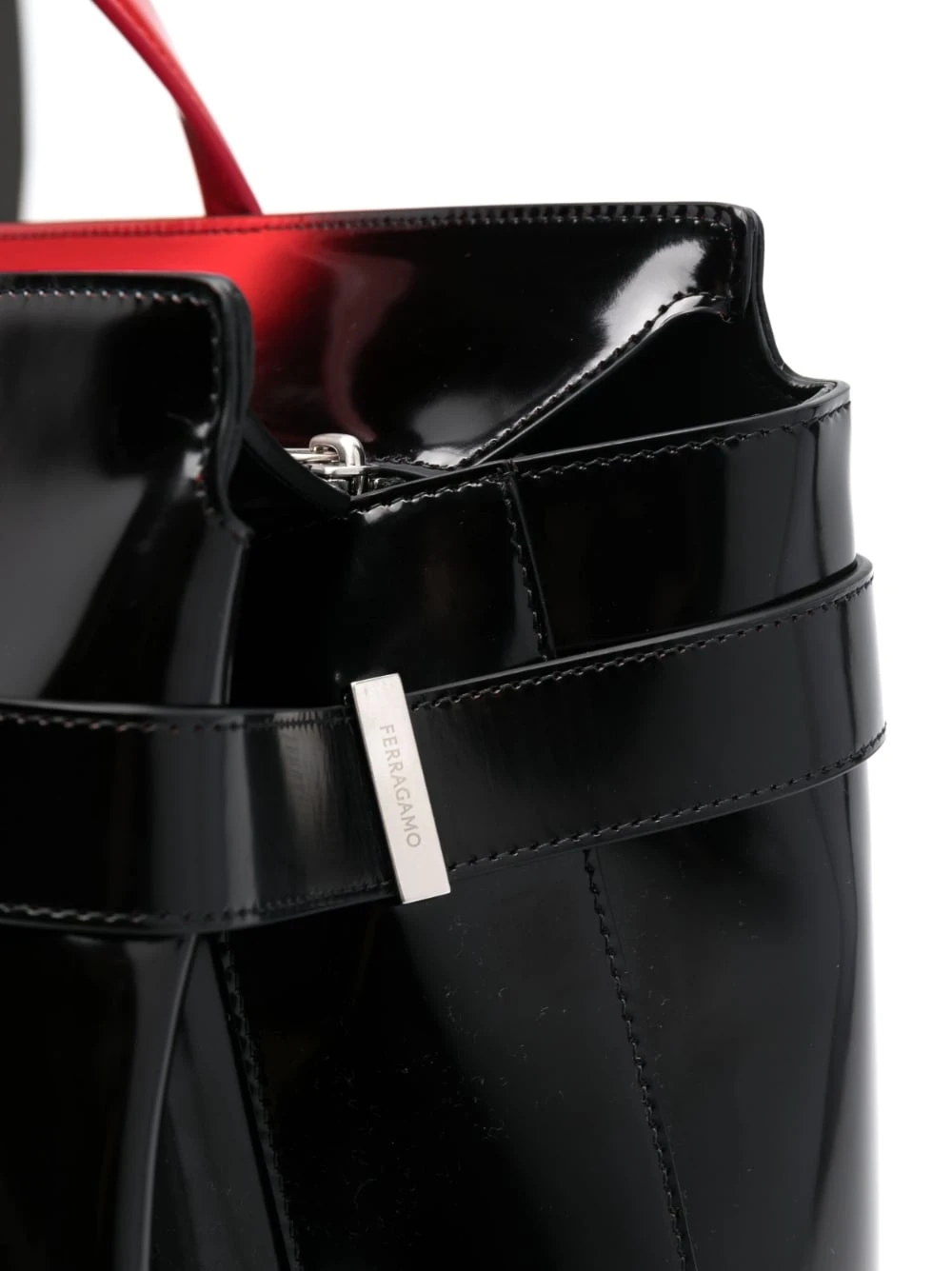 商品Salvatore Ferragamo|Salvatore Ferragamo 男士手提包 241232762046011 红色,价格¥15116,第6张图片详细描述