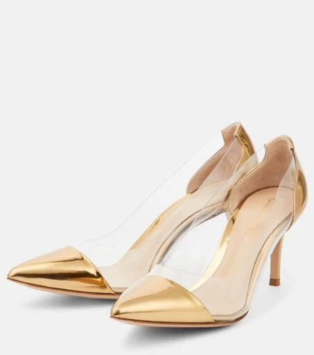 商品Gianvito Rossi|Plexi 70皮革与PVC材质高跟鞋,价格¥5060,第5张图片详细描述