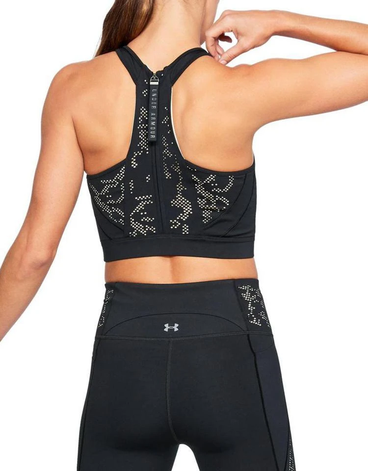 商品Under Armour|Lace Bonded Perforated Crop Top,价格¥136,第3张图片详细描述