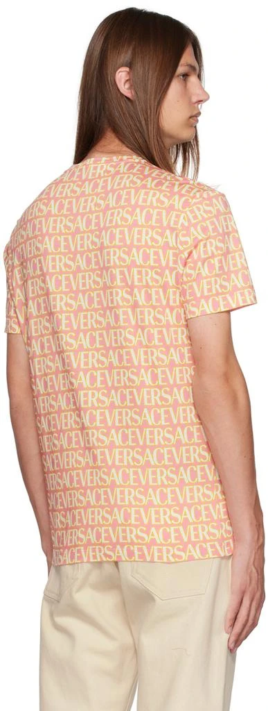 商品Versace|Pink Allover T-Shirt,价格¥3191,第3张图片详细描述