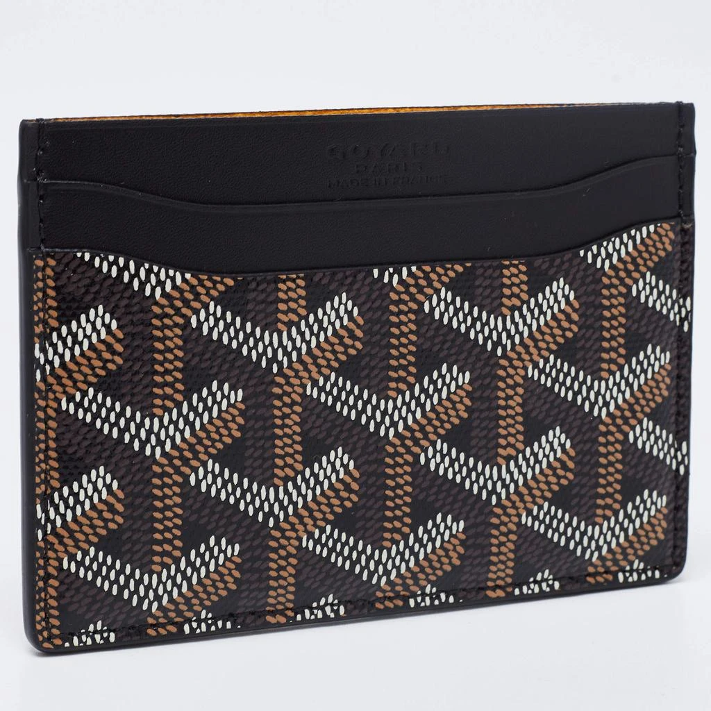 商品Goyard|Goyard Black Goyardine Coated Canvas and Leather Saint Sulpice Card Holder,价格¥5512,第3张图片详细描述