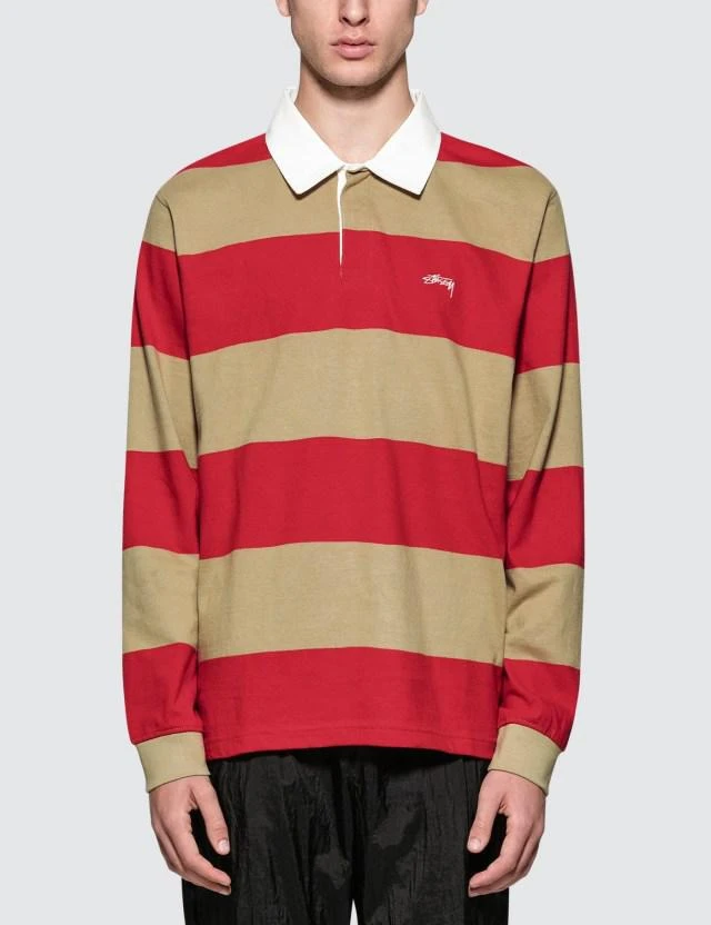 商品STUSSY|Ralphie Stirpe L/S Rugby,价格¥541,第1张图片