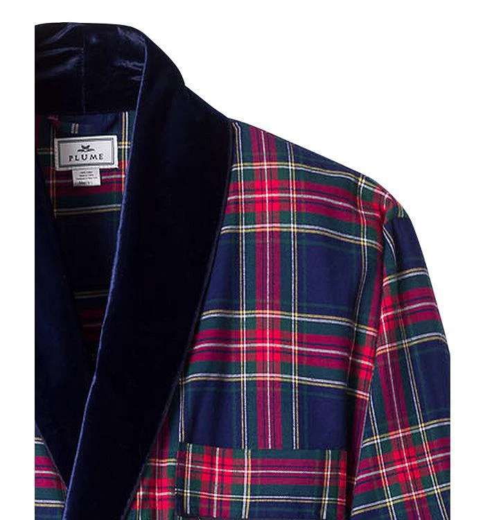 商品Petite Plume|Windsor Tartan Velvet Robe,价格¥429,第5张图片详细描述