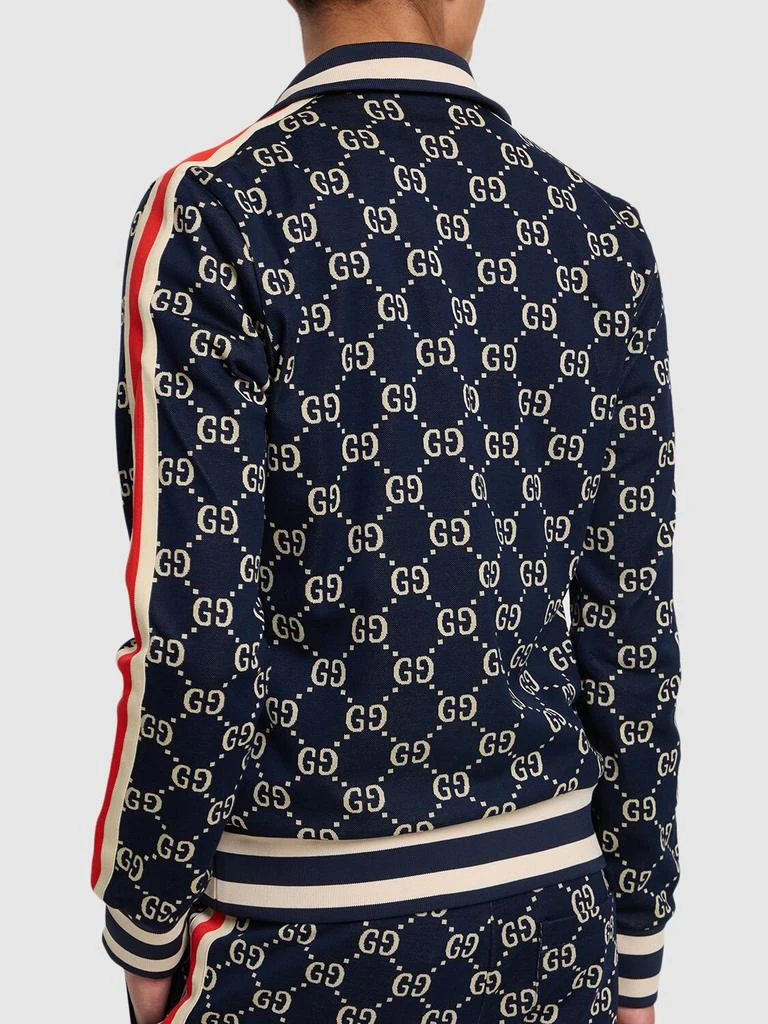 商品Gucci|Gg Supreme Jacquard Zip-up Track Jacket,价格¥15312,第2张图片详细描述