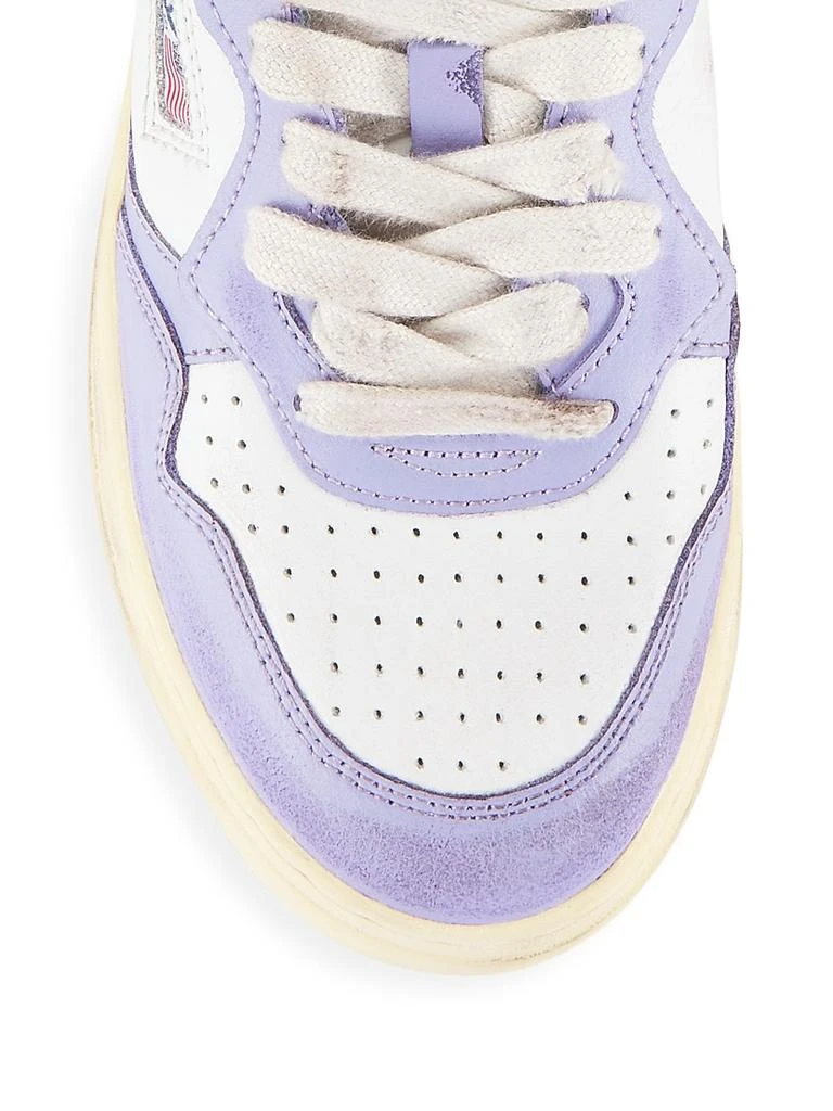 商品Autry|Super Vintage Leather Low-Top Sneakers,价格¥804,第4张图片详细描述