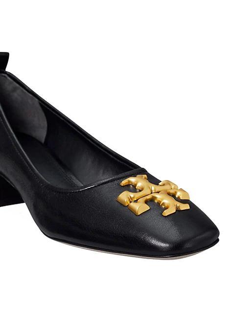 商品Tory Burch|Elanor Leather Logo Pumps,价格¥2558,第7张图片详细描述