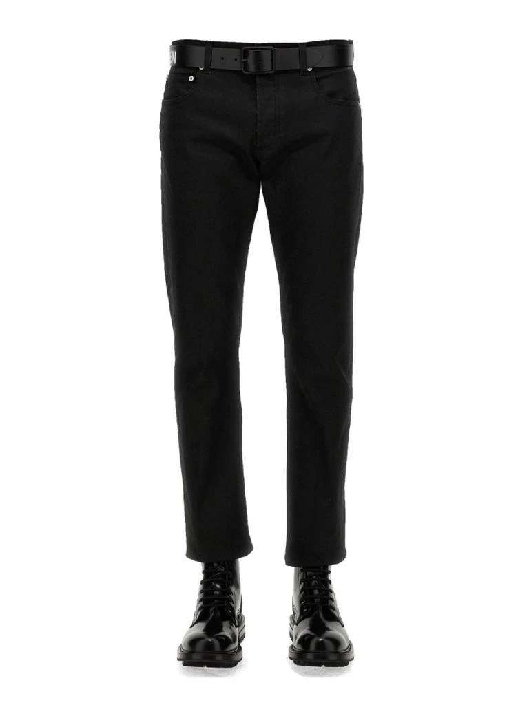 商品Alexander McQueen|Alexander Mcqueen Mens Black Other Materials Jeans,价格¥5010,第1张图片