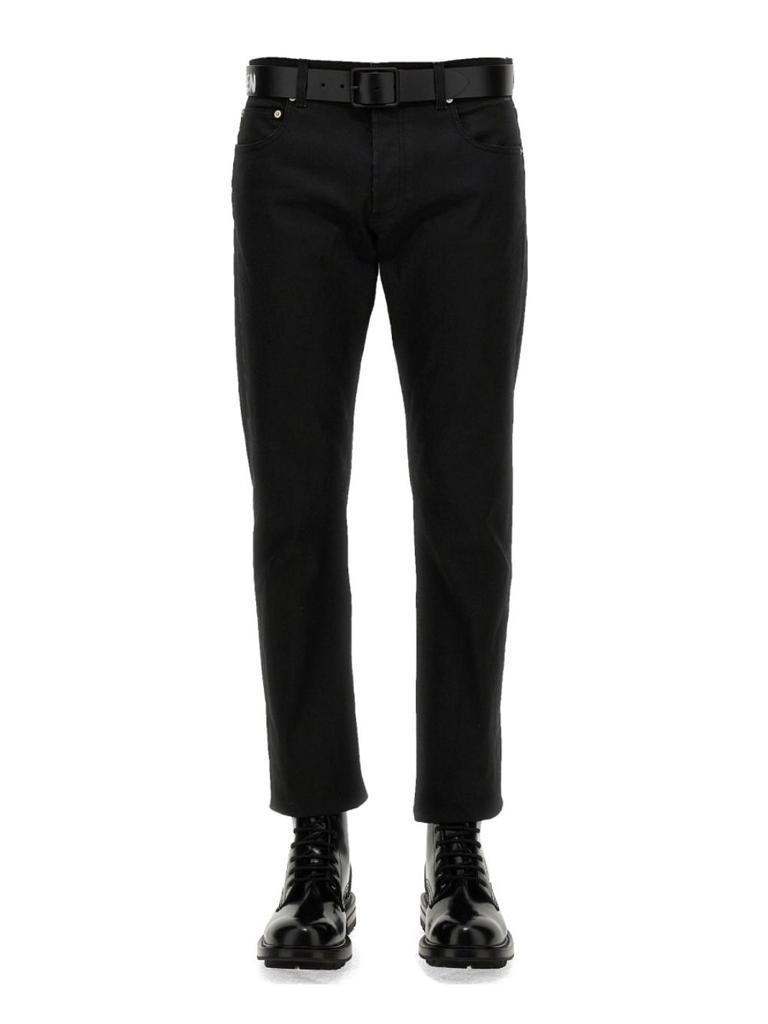 商品Alexander McQueen|Alexander Mcqueen Mens Black Jeans,价格¥4600,第1张图片