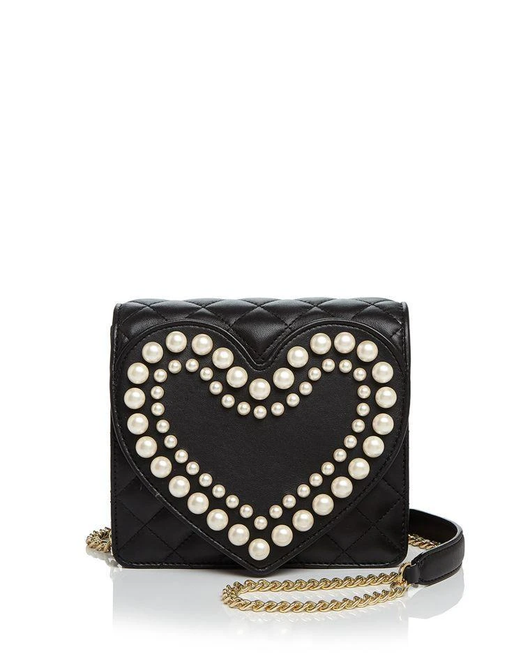 商品Boutique Moschino|Heart Faux-Pearl Shoulder Bag 淡水珍珠心形单肩包,价格¥2047,第1张图片