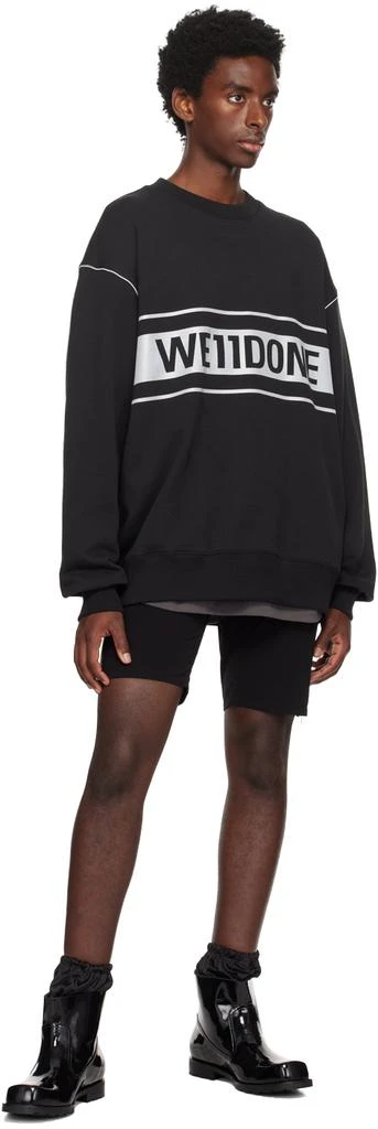 商品We11done|Black Reflective Sweatshirt,价格¥2877,第4张图片详细描述
